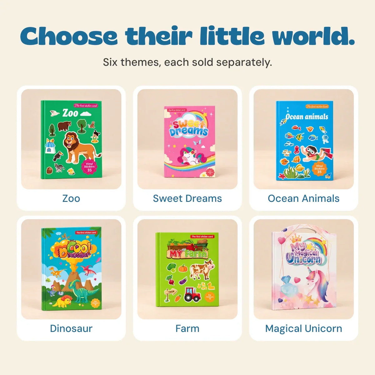 TibaToes™ MiniScene Reusable Sticker Book