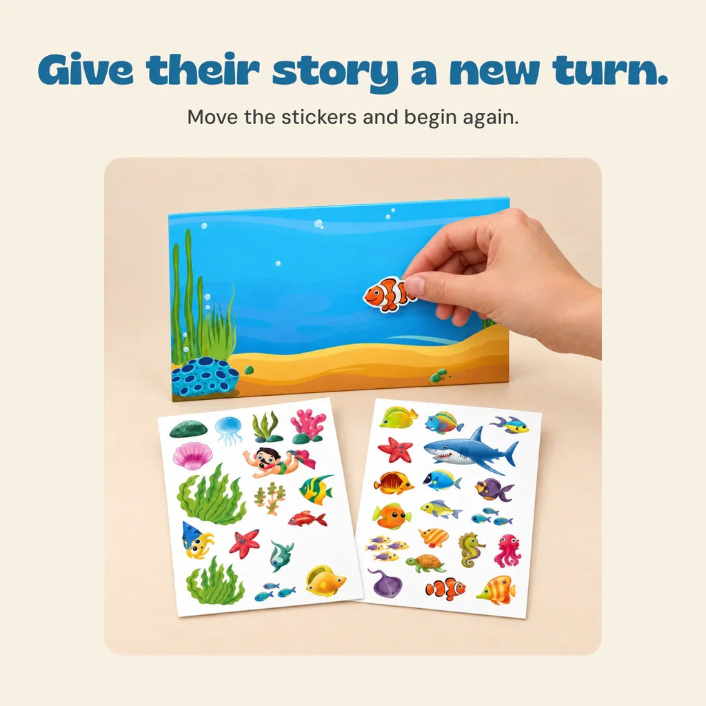 TibaToes™ MiniScene Reusable Sticker Book