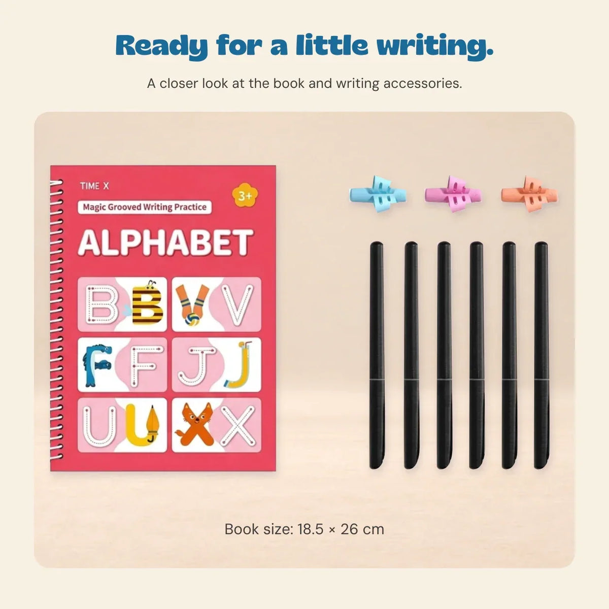 TibaToes™ Trace & Grow Reusable Writing Books