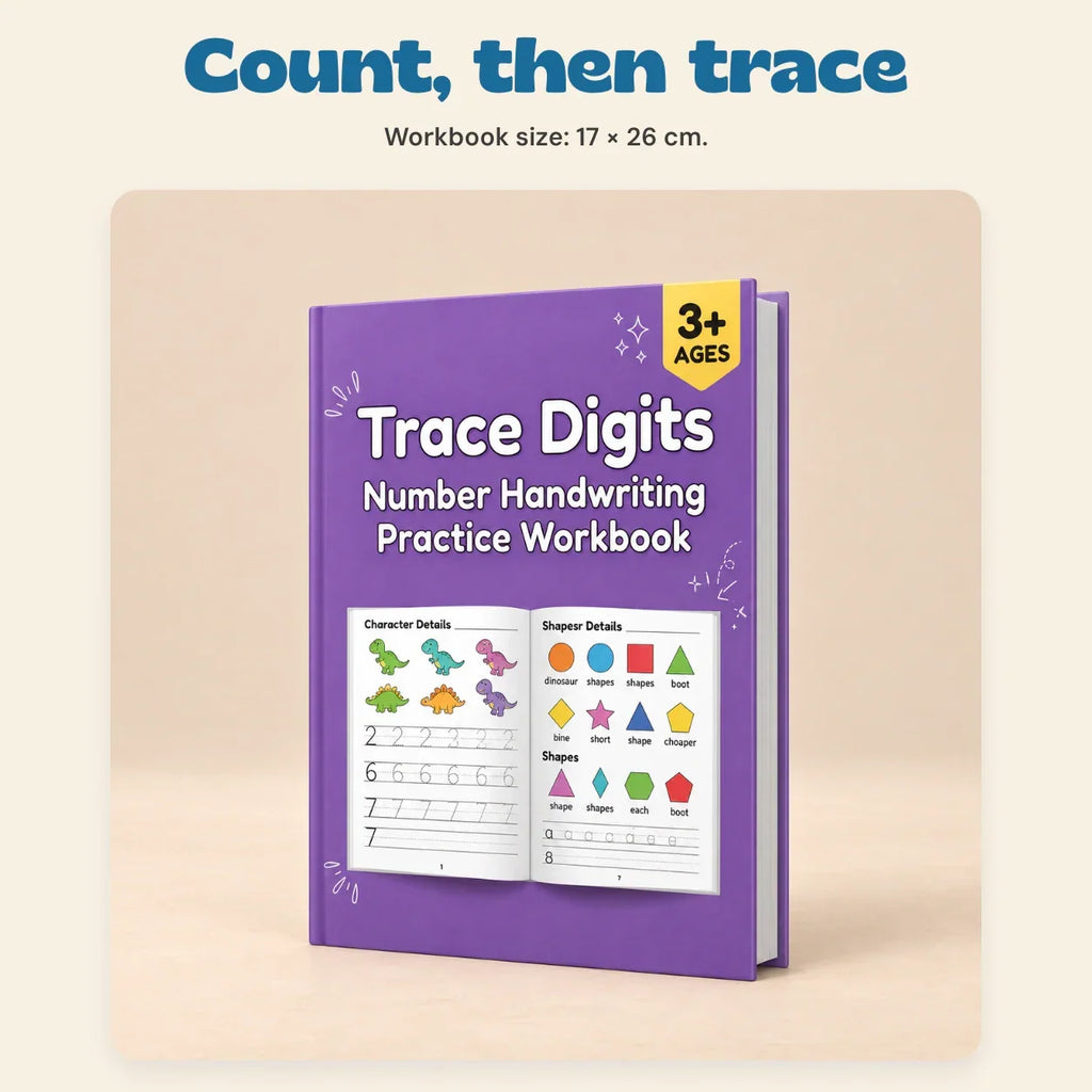 TibaToes™ Count & Trace Math Workbook