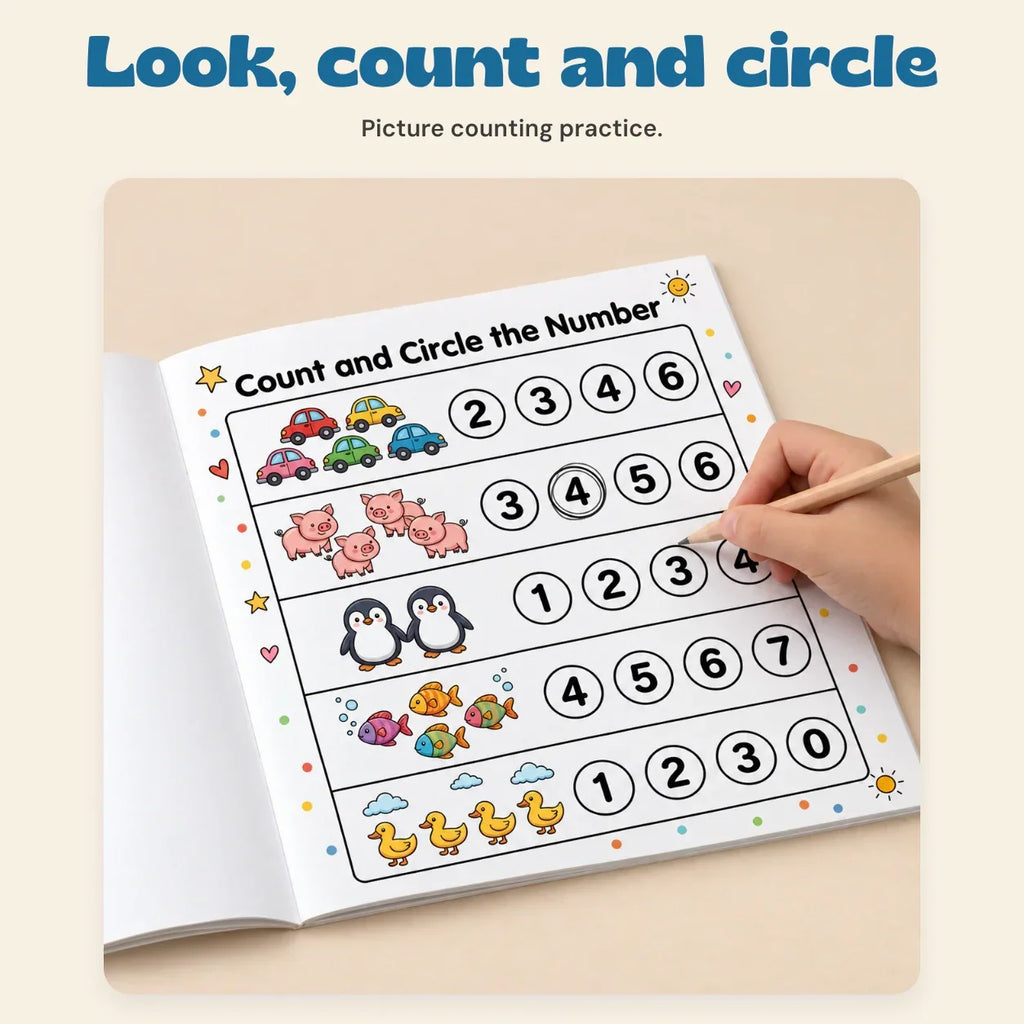 TibaToes™ Count & Trace Math Workbook