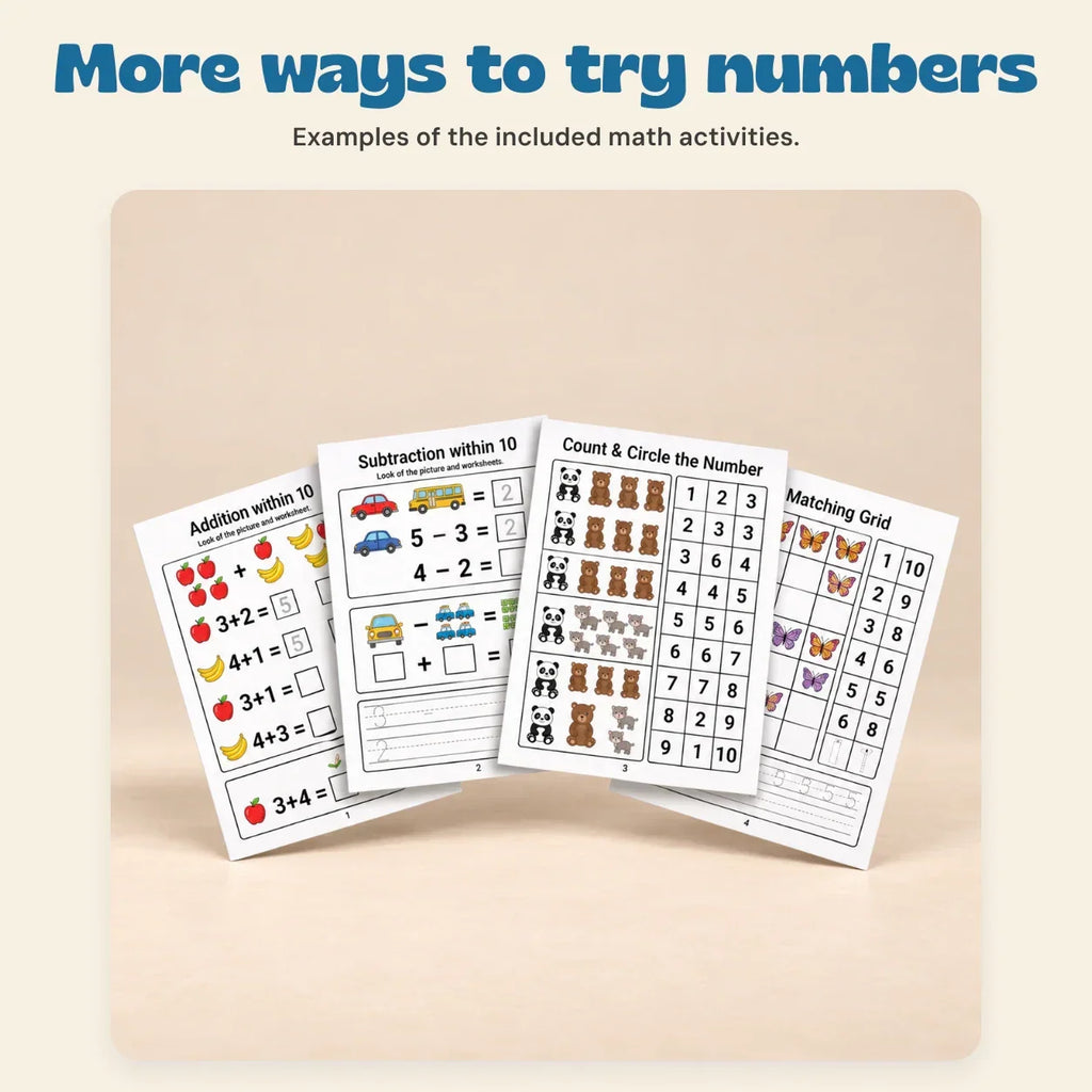 TibaToes™ Count & Trace Math Workbook