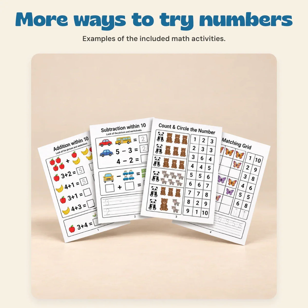 TibaToes™ Count & Trace Math Workbook