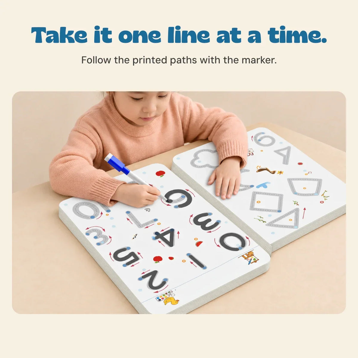 TibaToes™ TraceBuddy Reusable Pen Control Books
