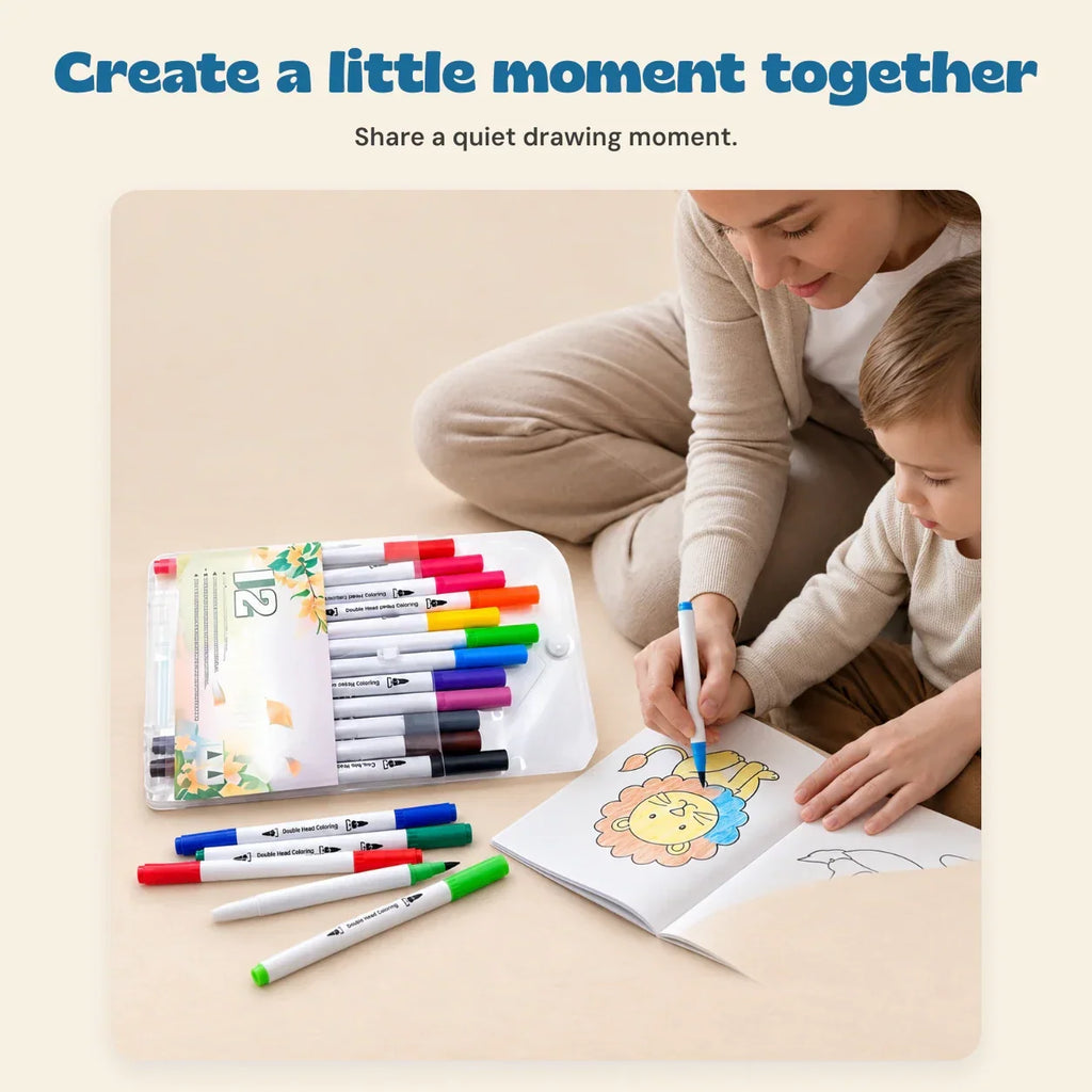 TibaToes™ RainbowBrush Dual-Tip Marker Set