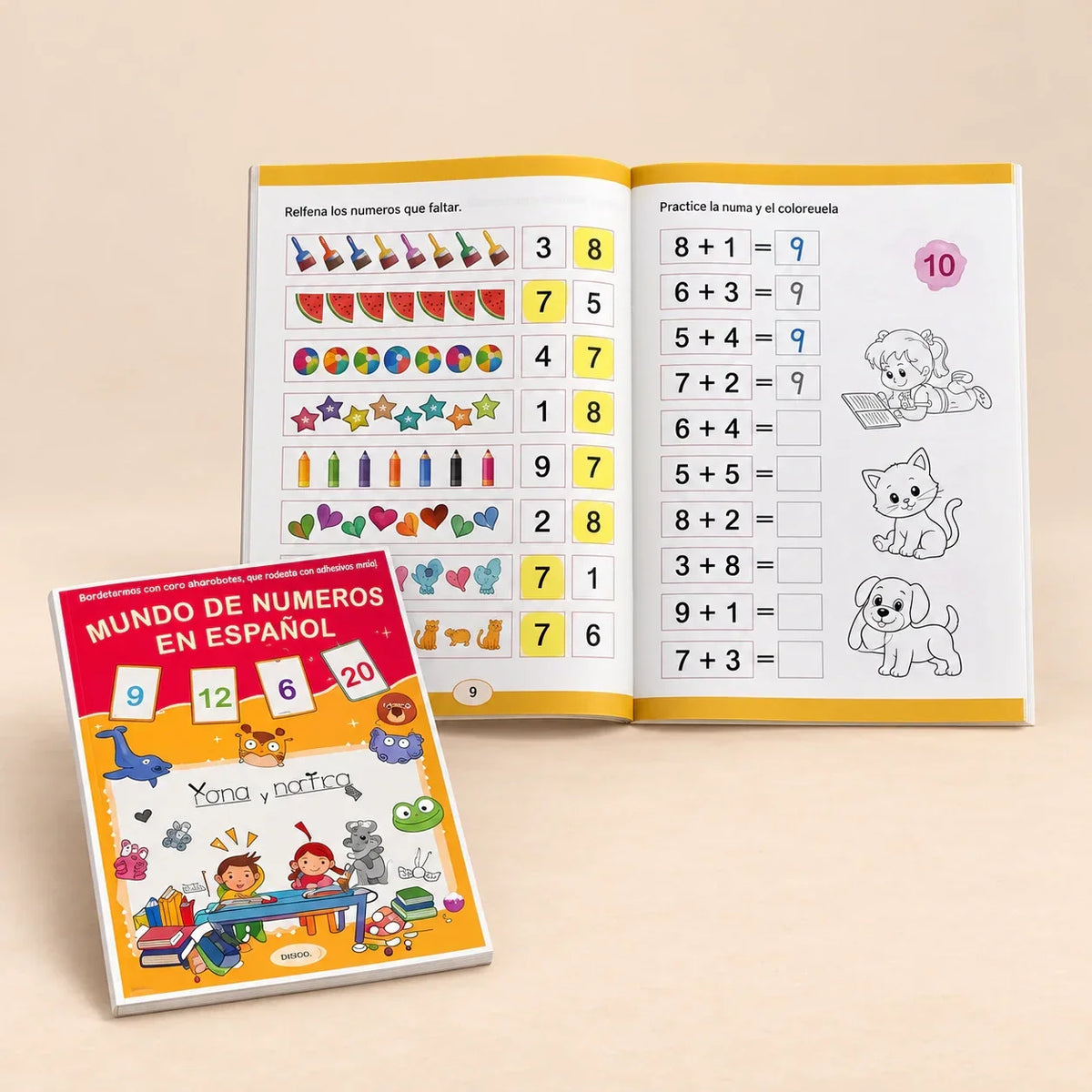 TibaToes™ Spanish NumberWorld Math Workbook