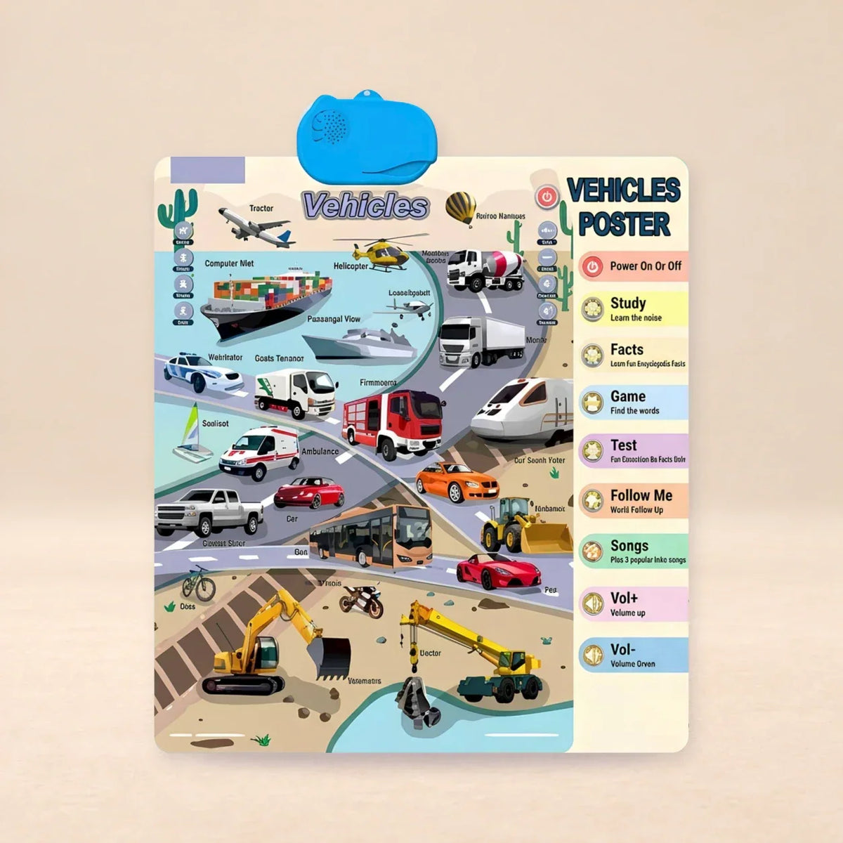 TibaToes™ Talking Alphabet Learning Wall Chart