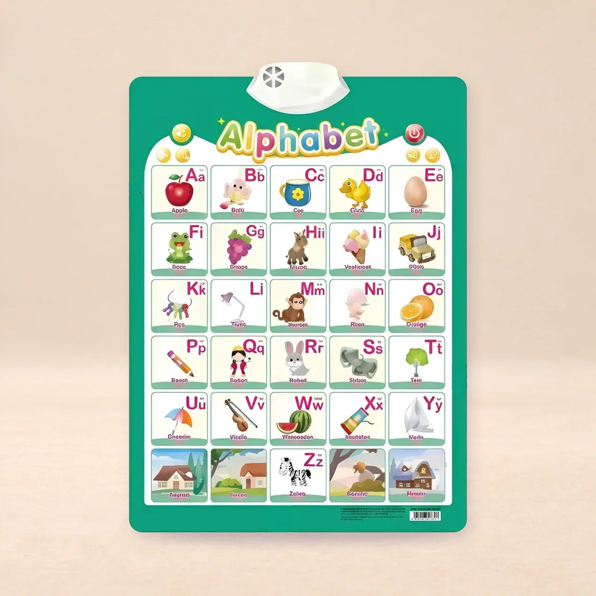 TibaToes™ Talking Alphabet Learning Wall Chart