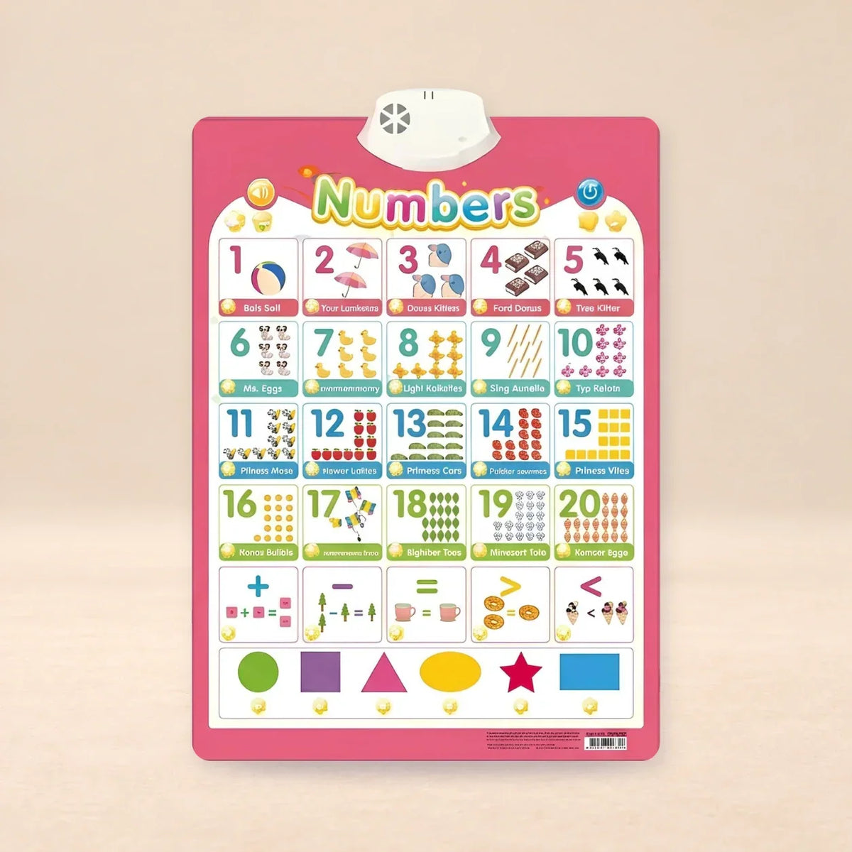 TibaToes™ Talking Alphabet Learning Wall Chart