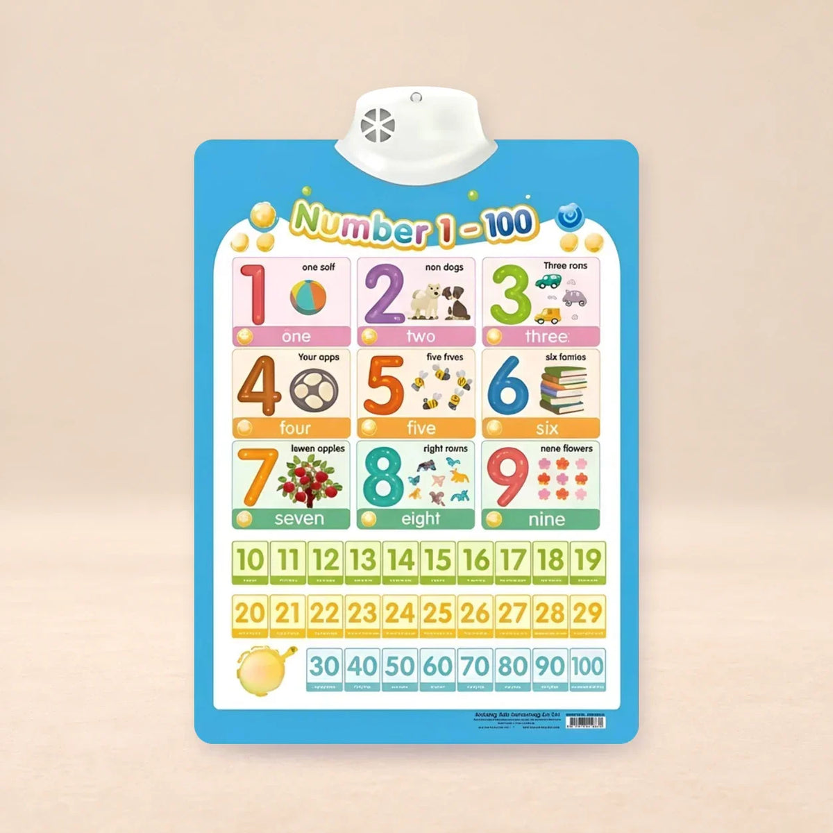 TibaToes™ Talking Alphabet Learning Wall Chart