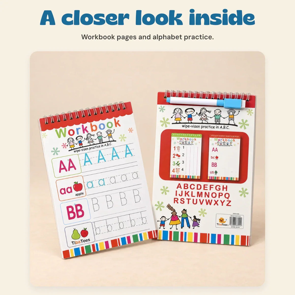 TibaToes™ Bilingual Magic Writing Workbook