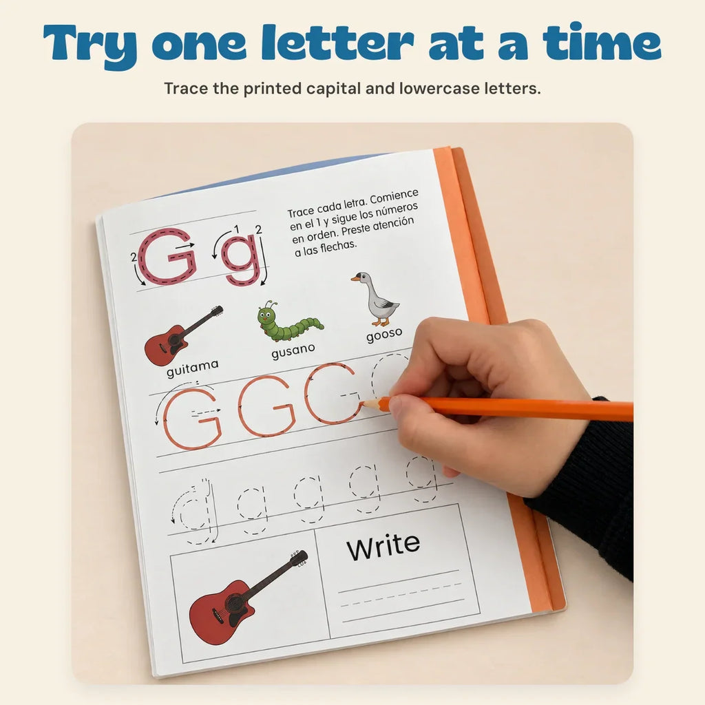 TibaToes™ Spanish ABC Writing Workbook