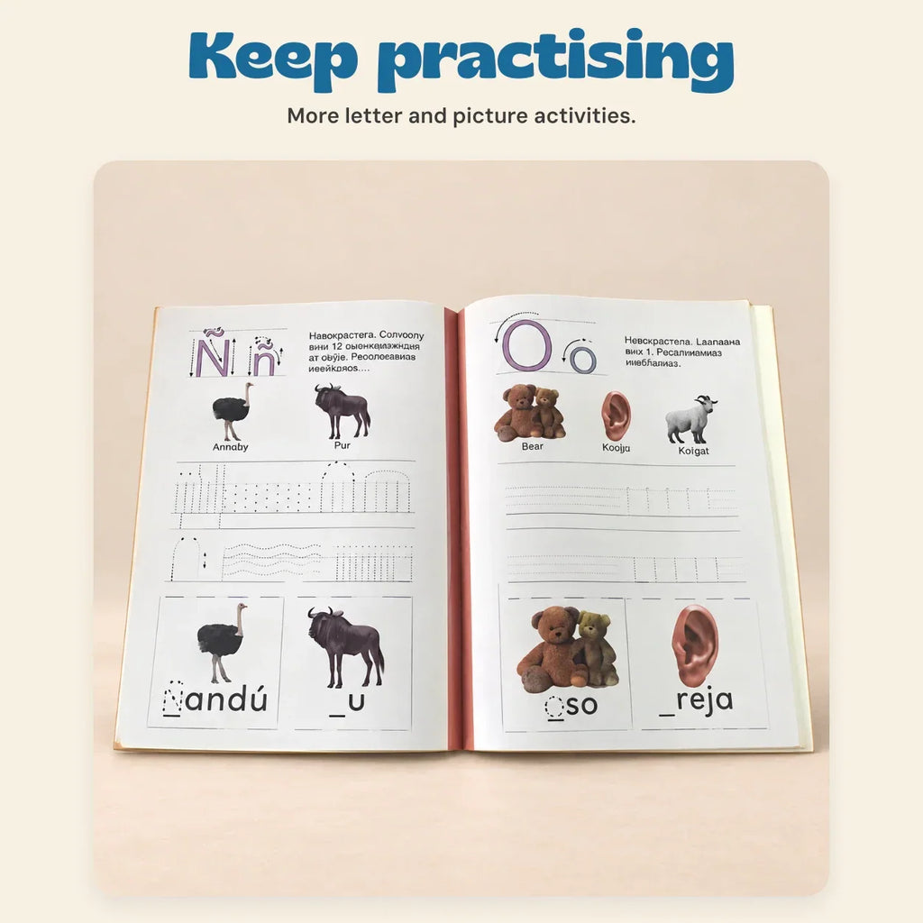 TibaToes™ Spanish ABC Writing Workbook