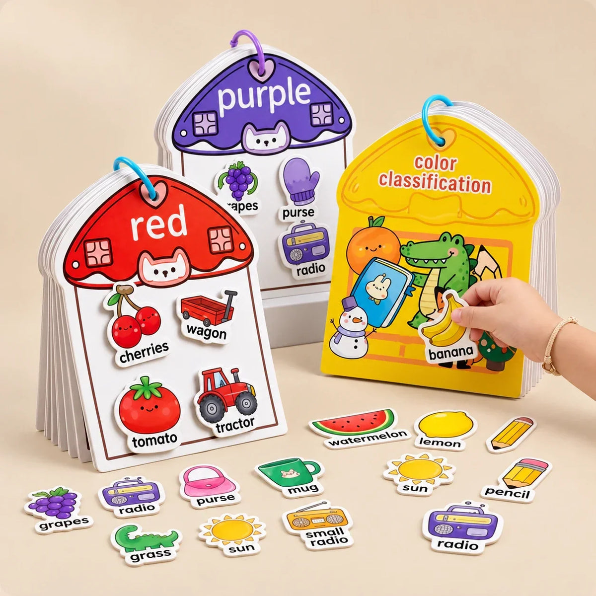 TibaToes™ Color Match Sticker Book
