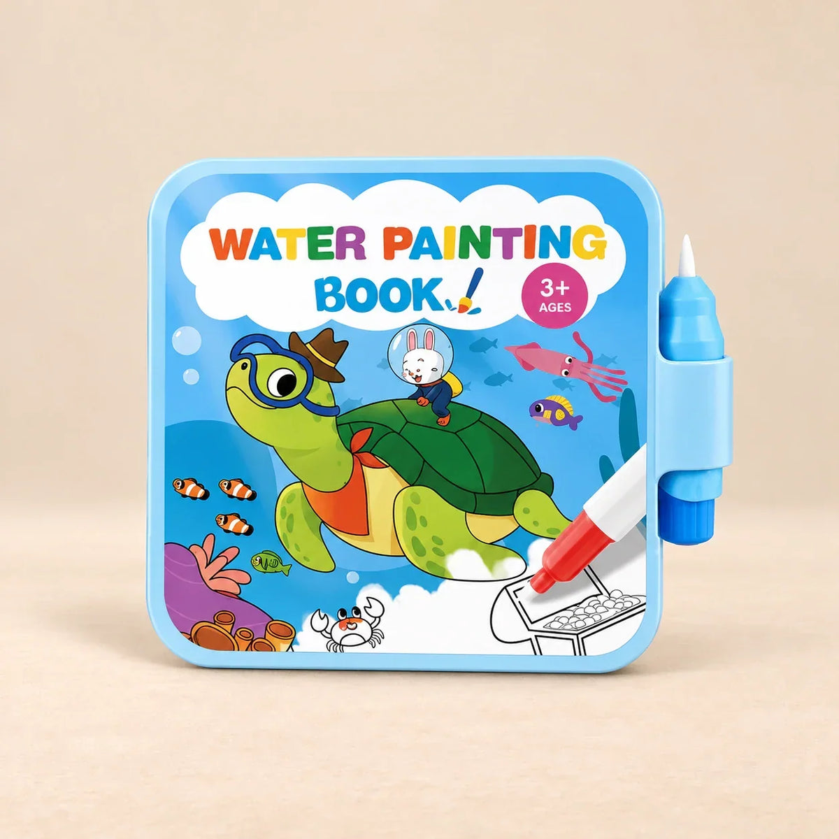 TibaToes™ Reusable Water Painting Book