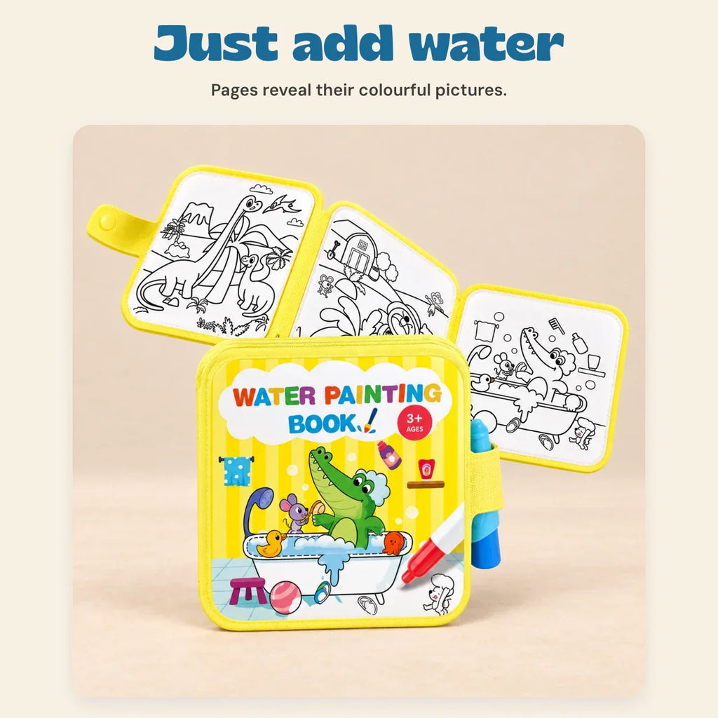 TibaToes™ Reusable Water Painting Book