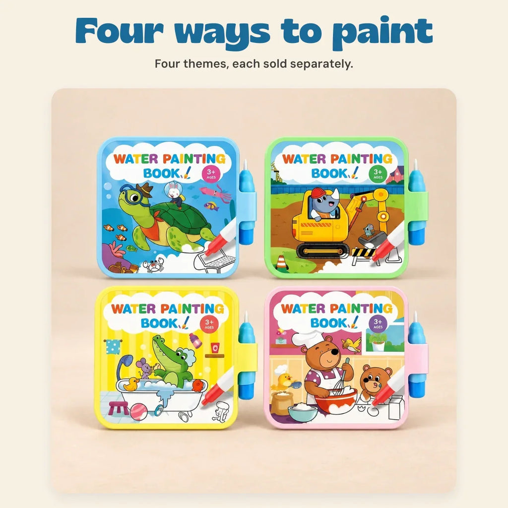 TibaToes™ Reusable Water Painting Book