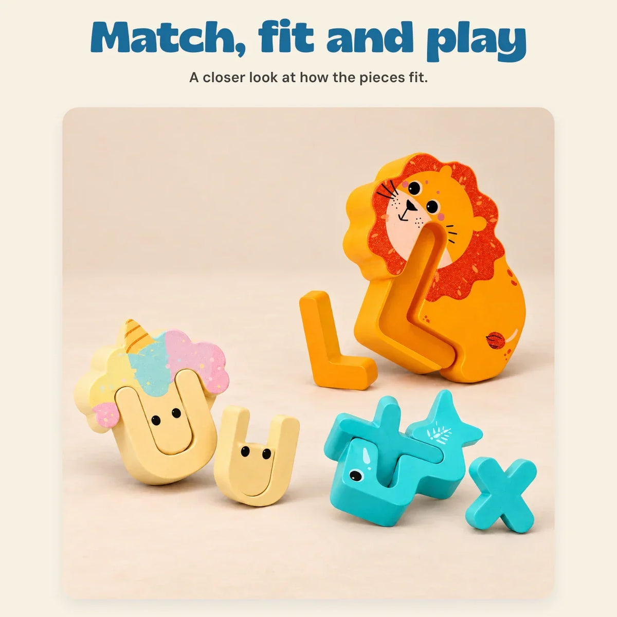 TibaToes™ Animal Alphabet Puzzle Set
