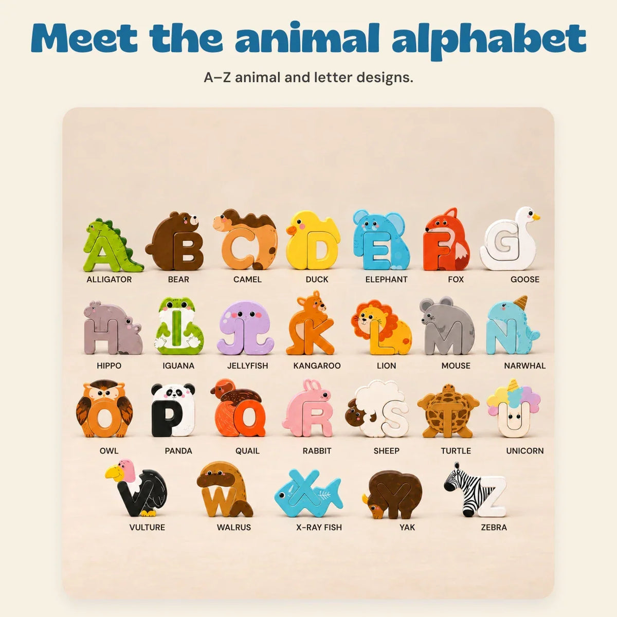 TibaToes™ Animal Alphabet Puzzle Set