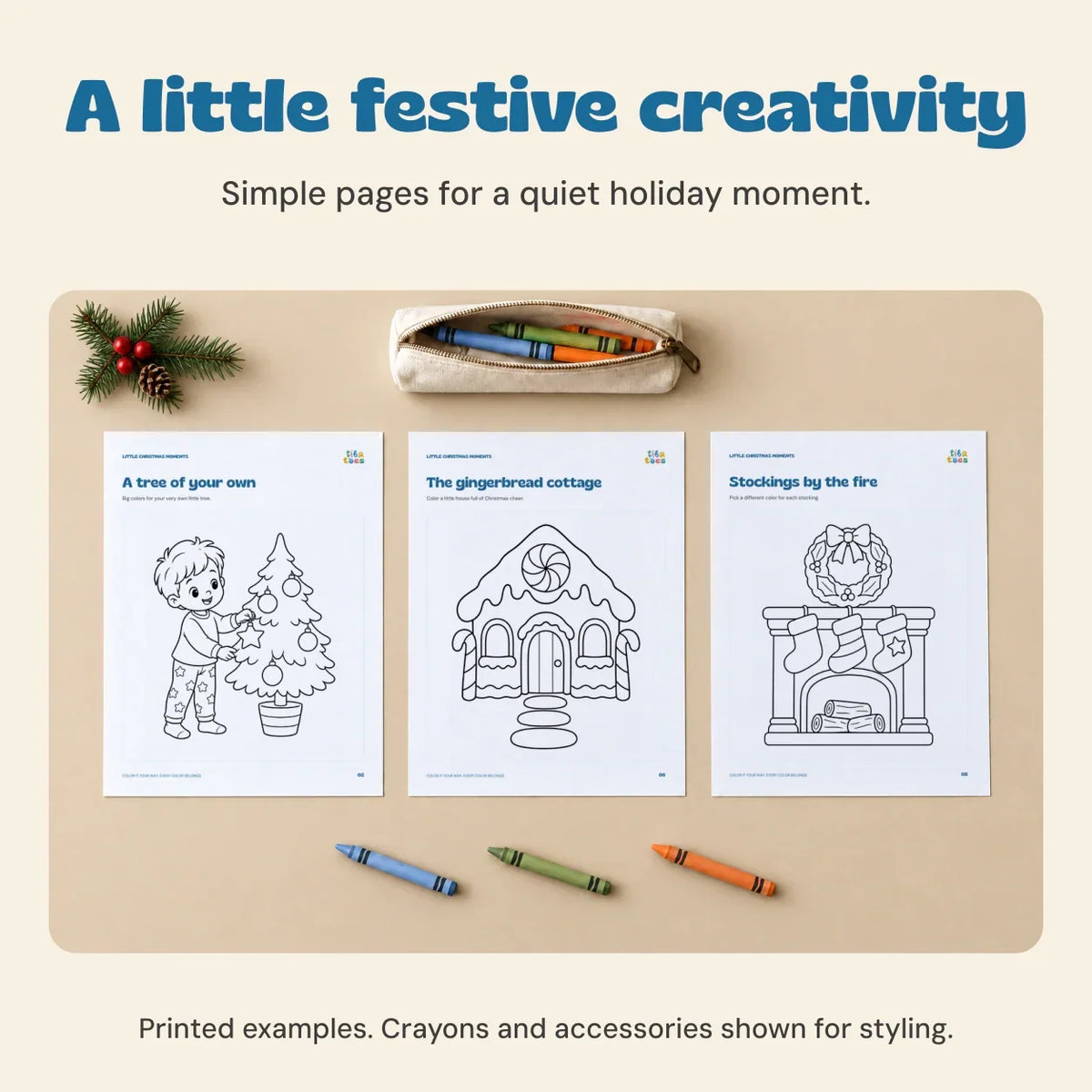 TibaToes™ Christmas Coloring Book
