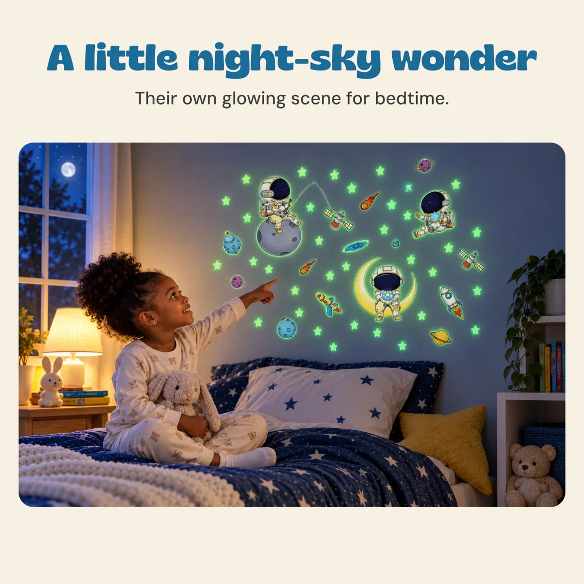 TibaToes™ Astronaut Night Glow Stickers