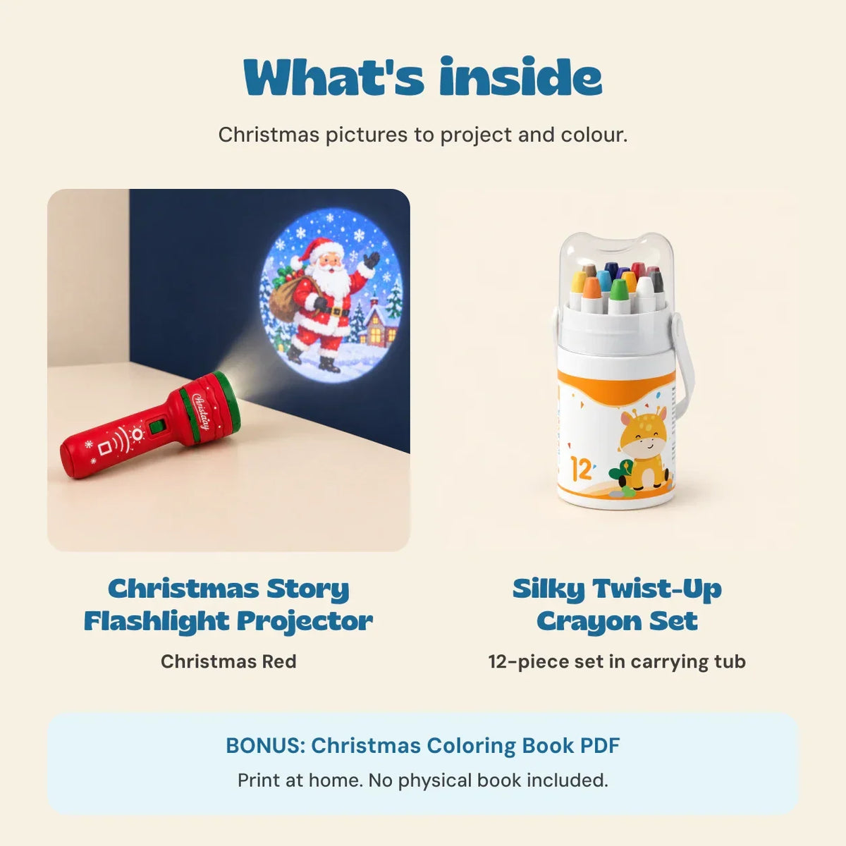 TibaToes™ Christmas Eve Story & Colour Gift Bundle