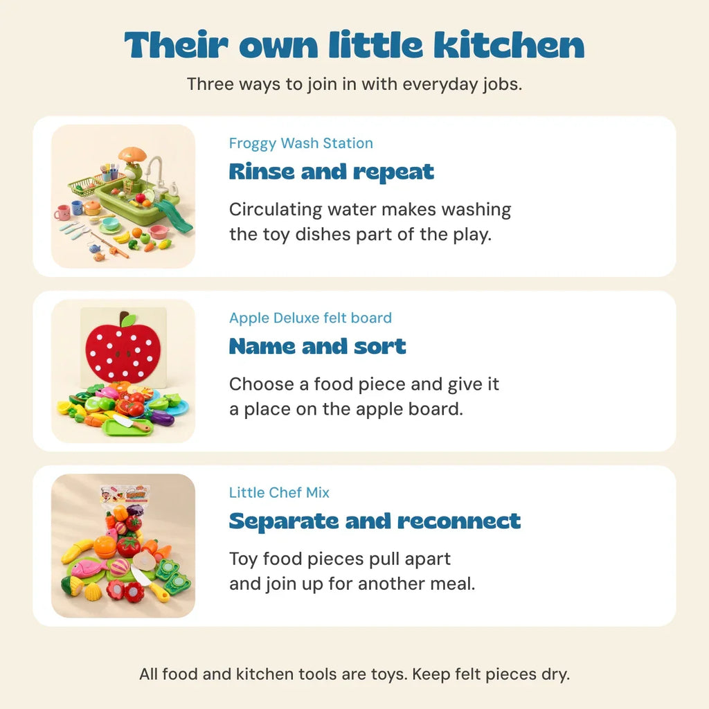 TibaToes™ Little Kitchen Play Gift Bundle