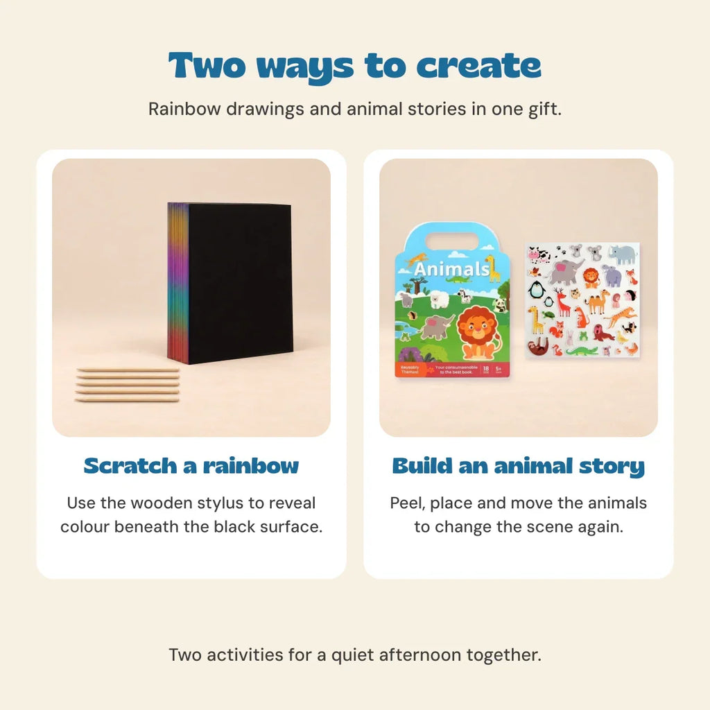 TibaToes™ Scratch & Sticker Stocking Duo