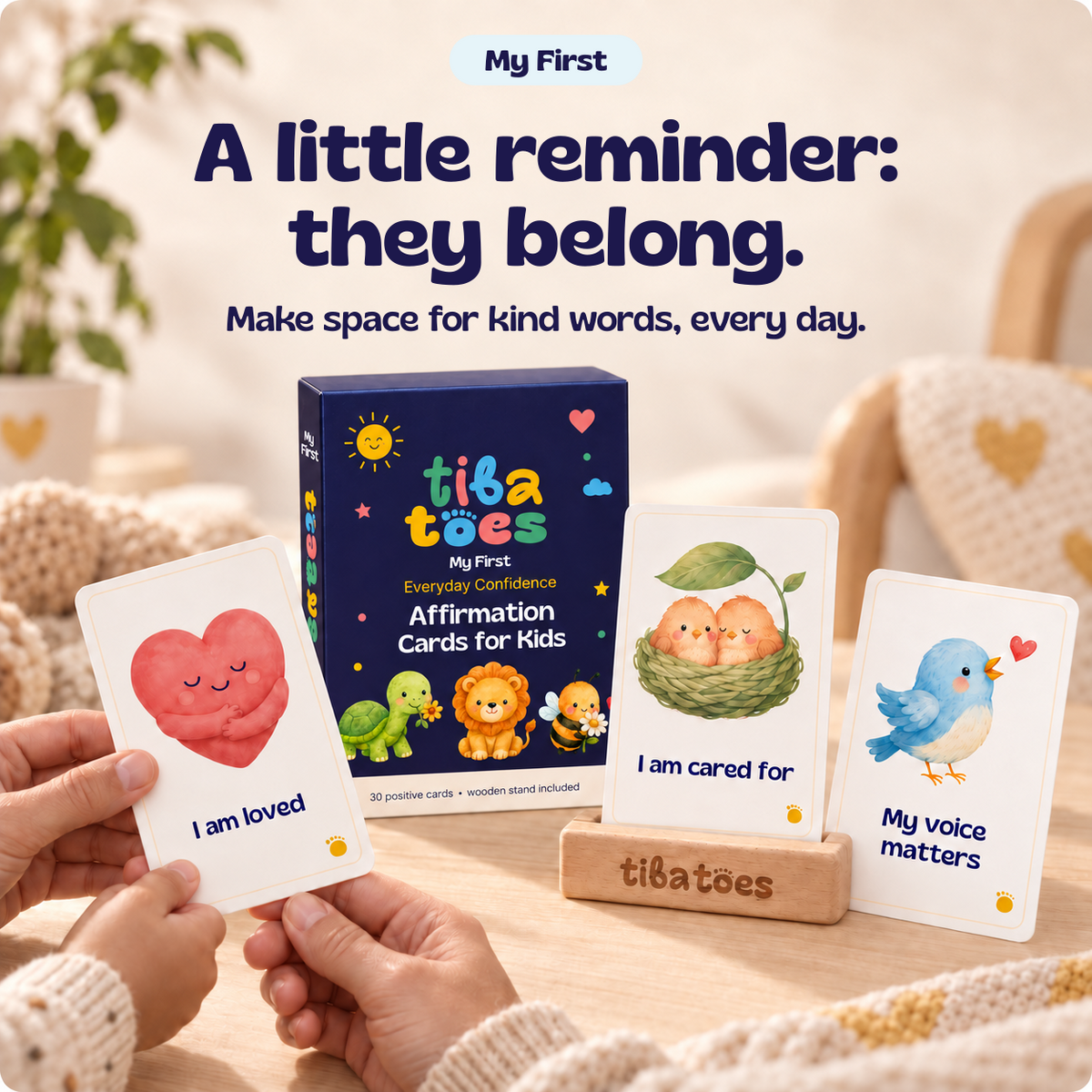 TibaToes Affirmation Cards for Kids