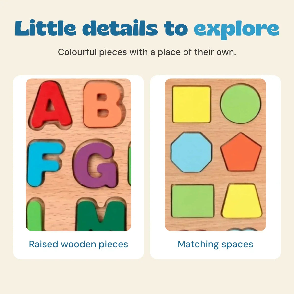 TibaToes™ Montessori Little Learners Puzzle