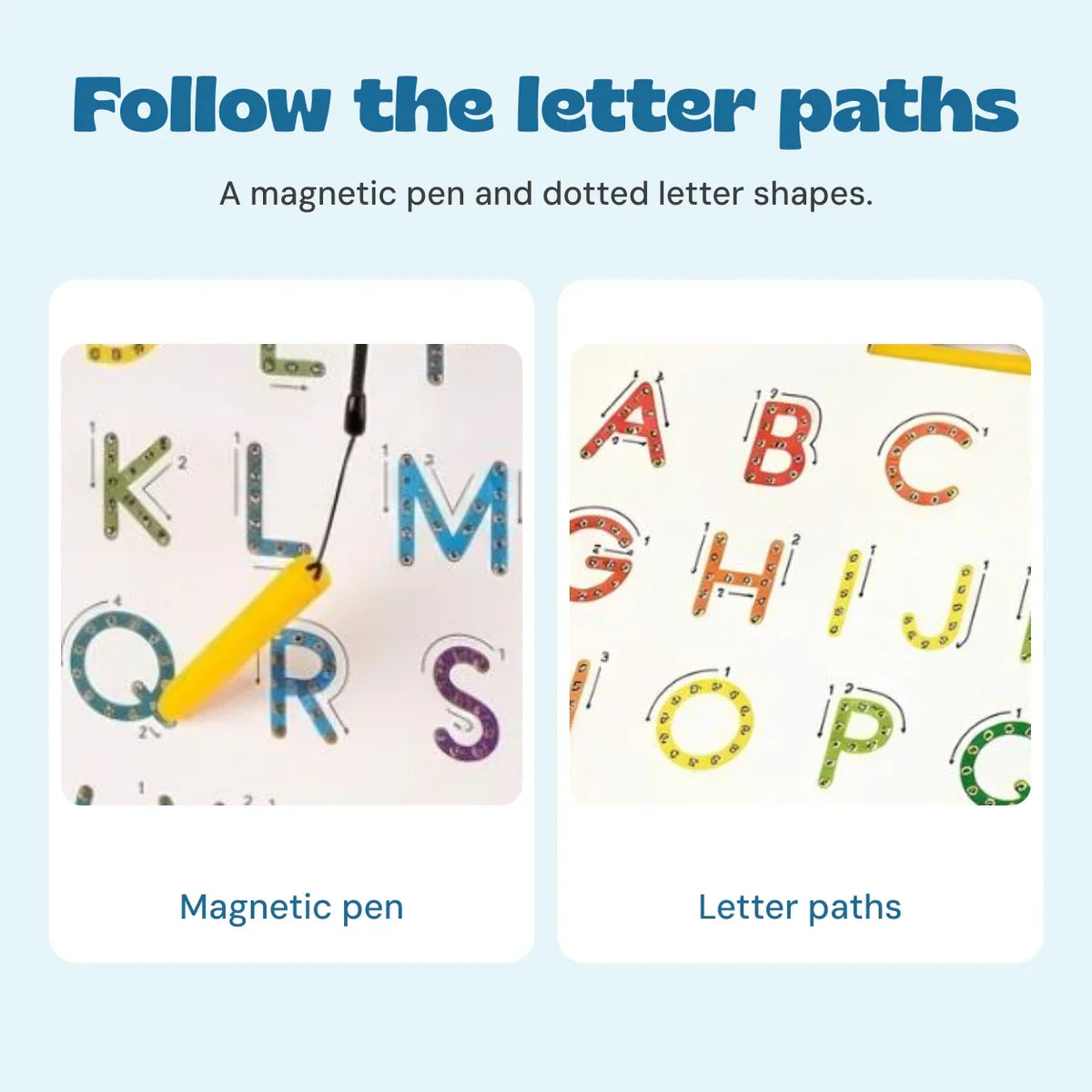 TibaToes™ Magnetic Alphabet Tracing Board