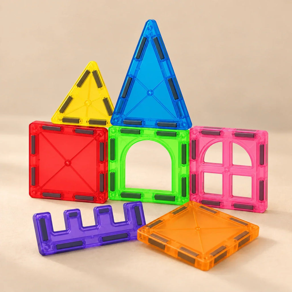 TibaToes™ Magnetic Rainbow Building Tiles