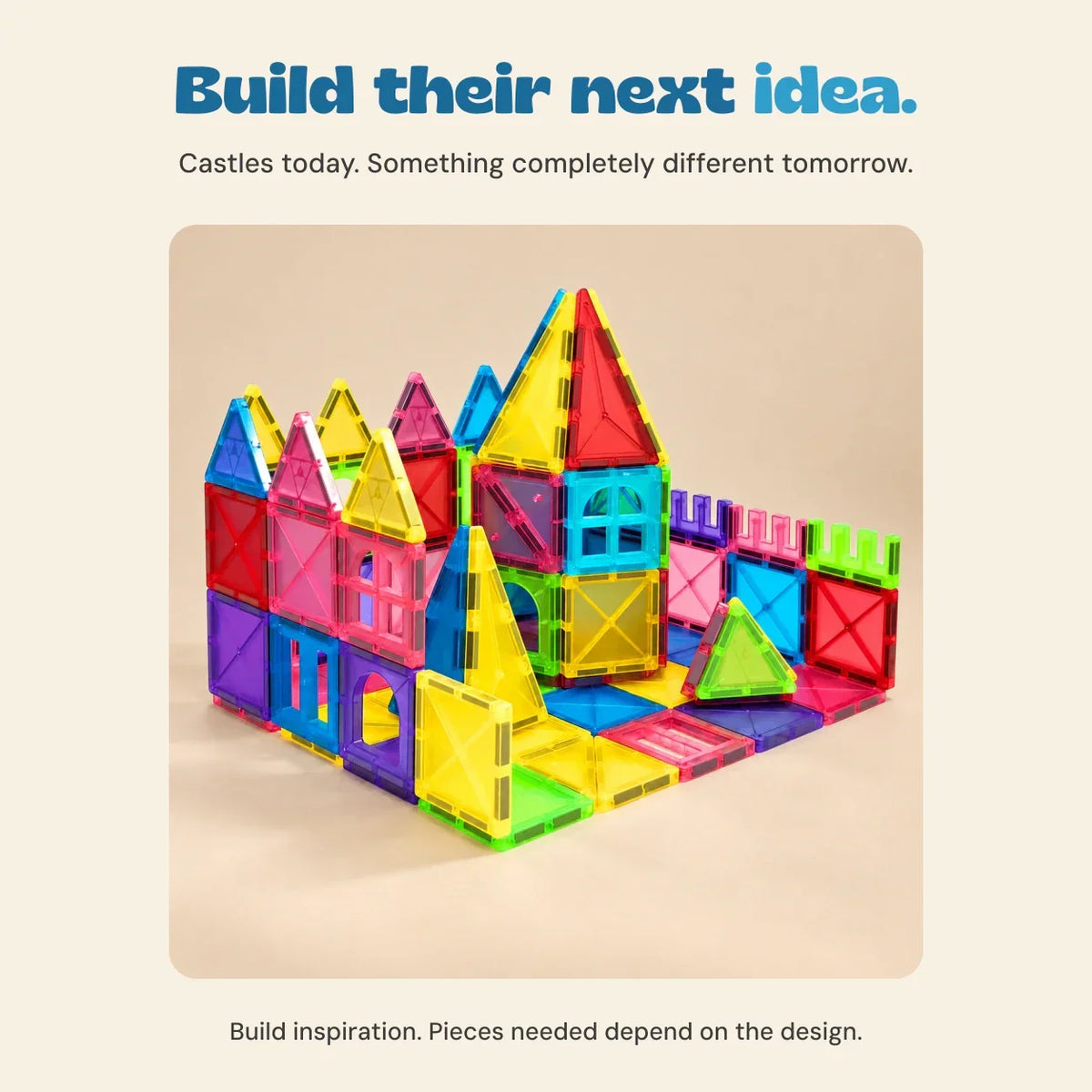 TibaToes™ Magnetic Rainbow Building Tiles