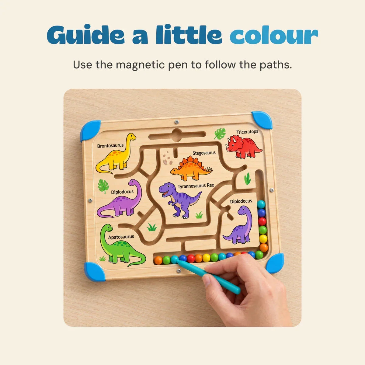 TibaToes™ MagniSort Color Maze Board