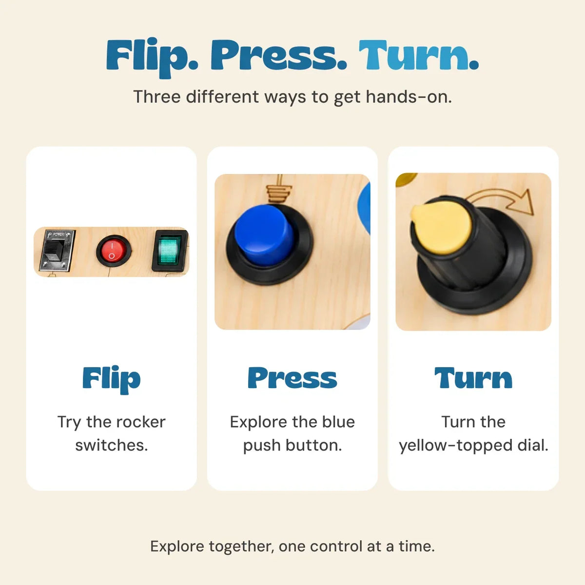 TibaToes™ Montessori Switch Board