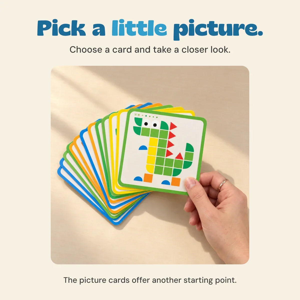 TibaToes™ MosaicMind Pattern Puzzle Board