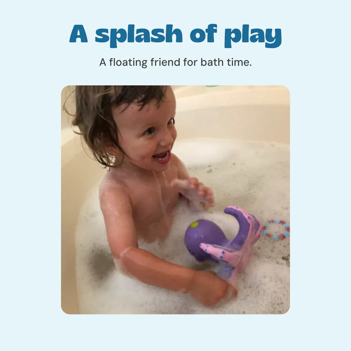 TibaToes™ Montessori Octopus Ring Toss Bathroom Toy