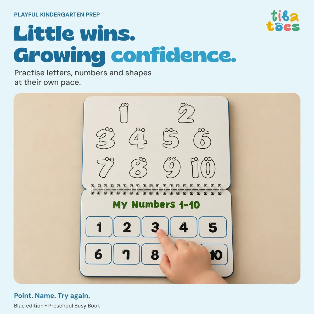 TibaToes™ Montessori Preschool Busy Book