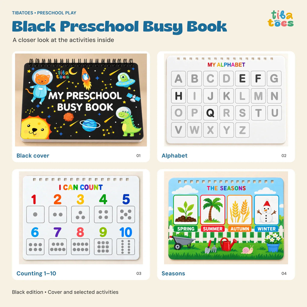 TibaToes™ Montessori Preschool Busy Book