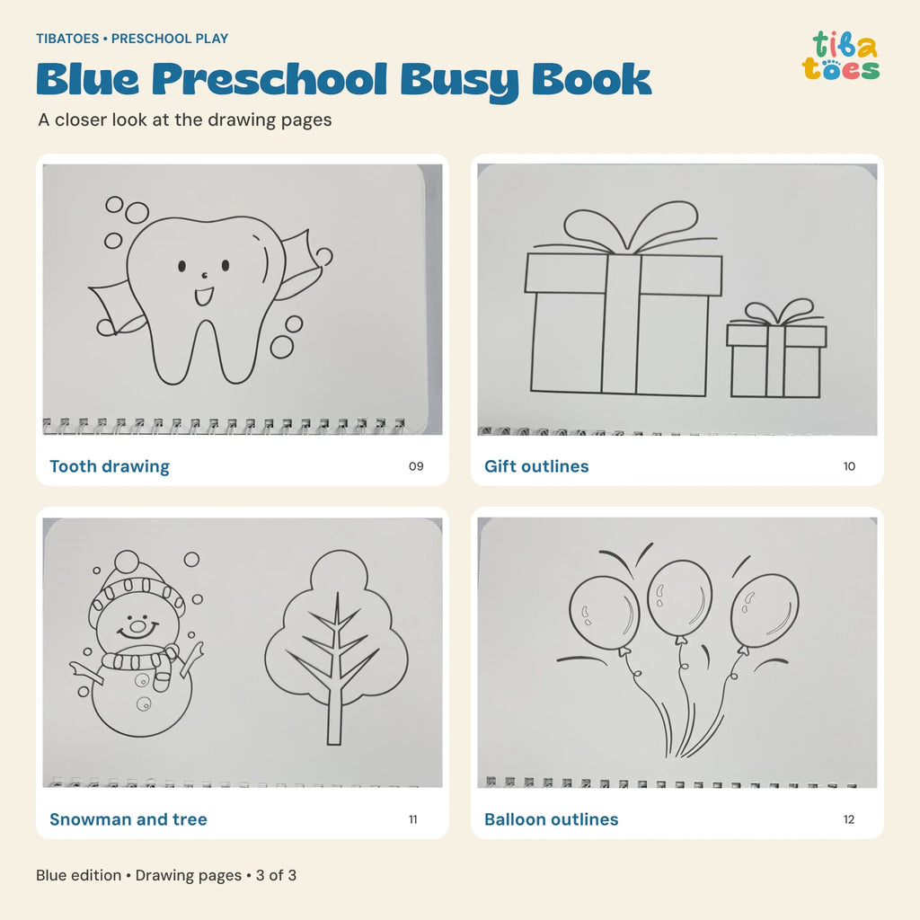 TibaToes™ Montessori Preschool Busy Book