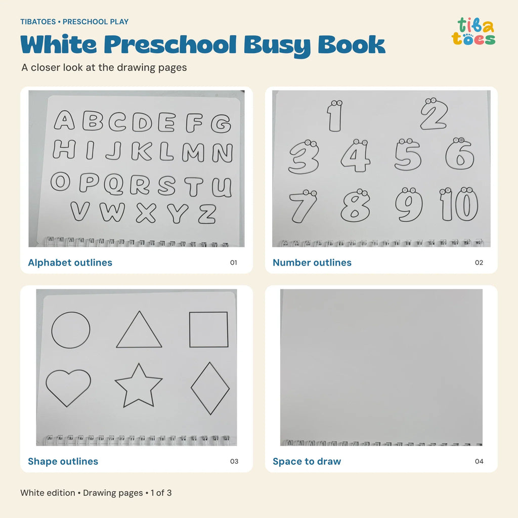 TibaToes™ Montessori Preschool Busy Book