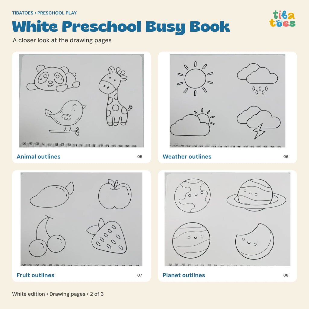 TibaToes™ Montessori Preschool Busy Book