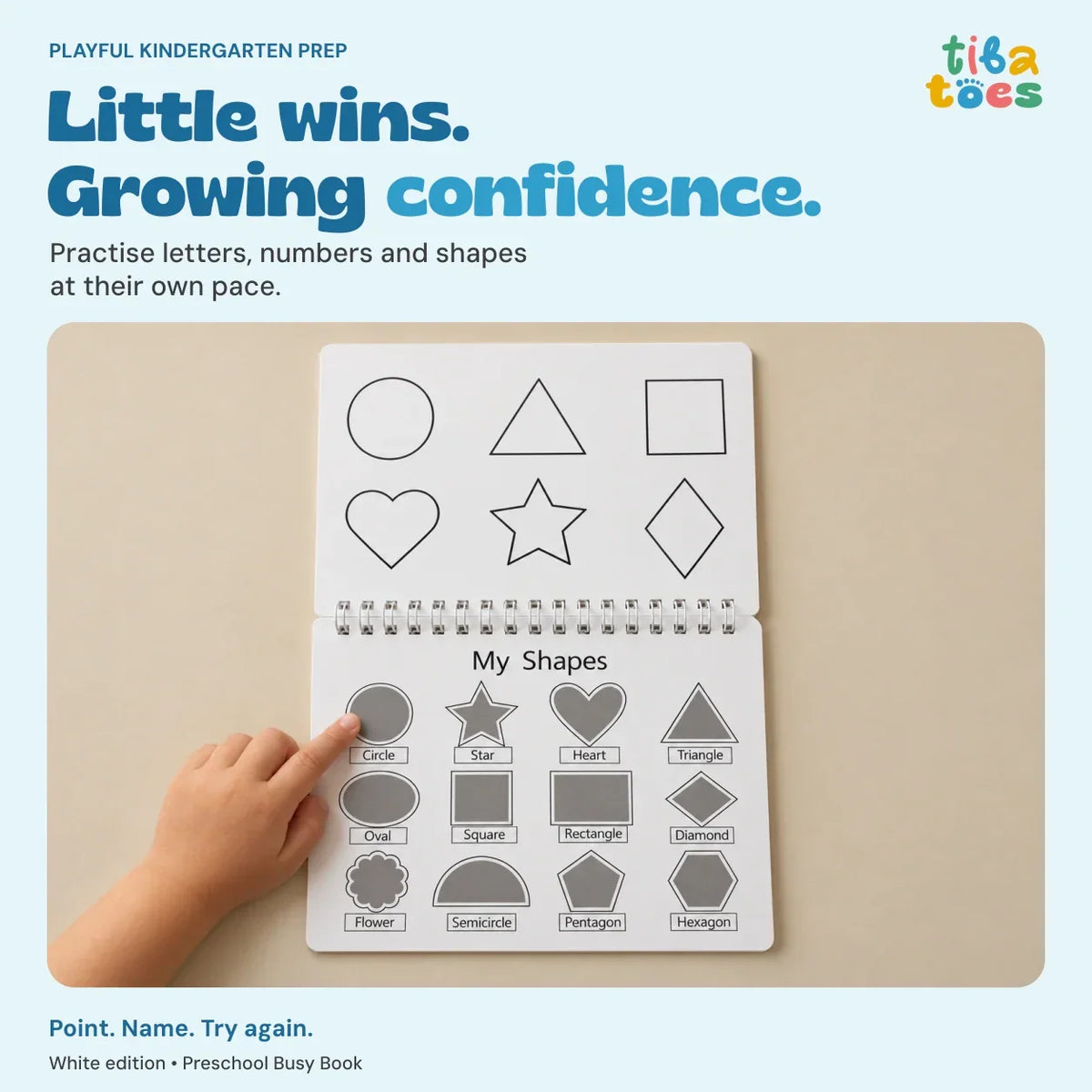 TibaToes™ Montessori Preschool Busy Book
