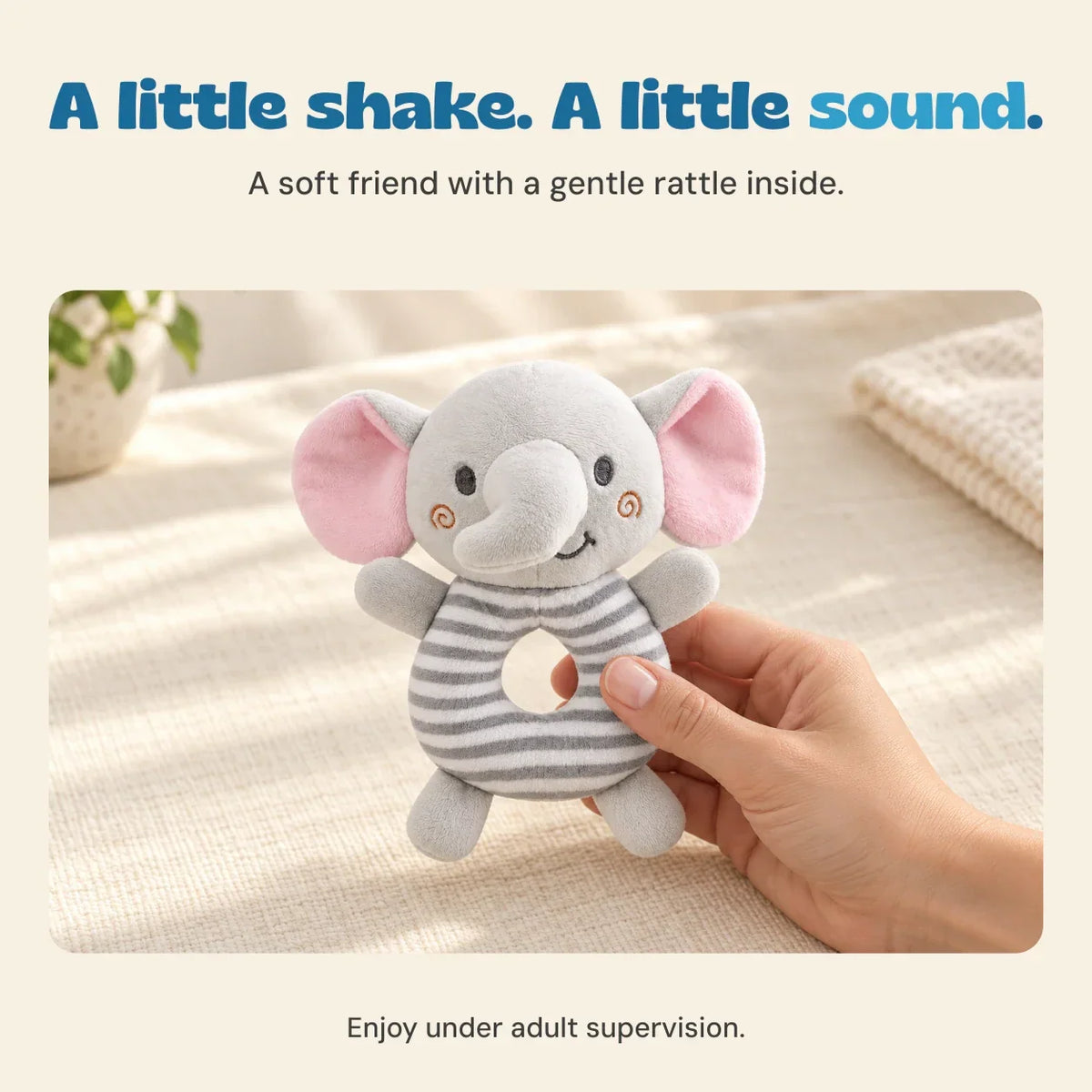 TibaToes™ Snuggle & Shake Rattle Friend