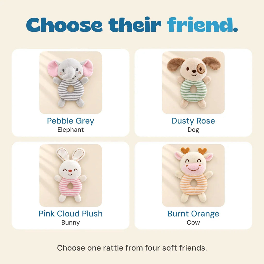 TibaToes™ Snuggle & Shake Rattle Friend