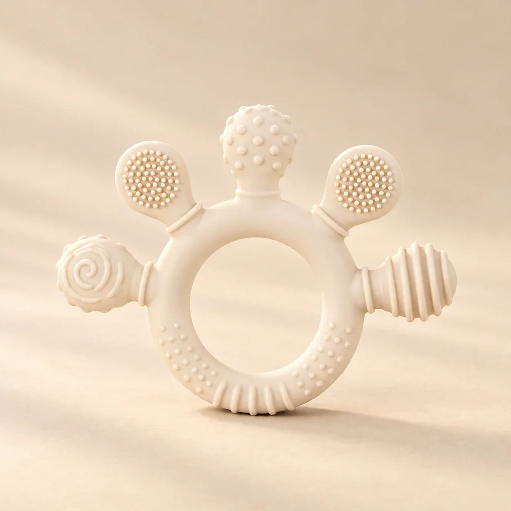 TibaToes™ LittleGrip Silicone Teether Rattle