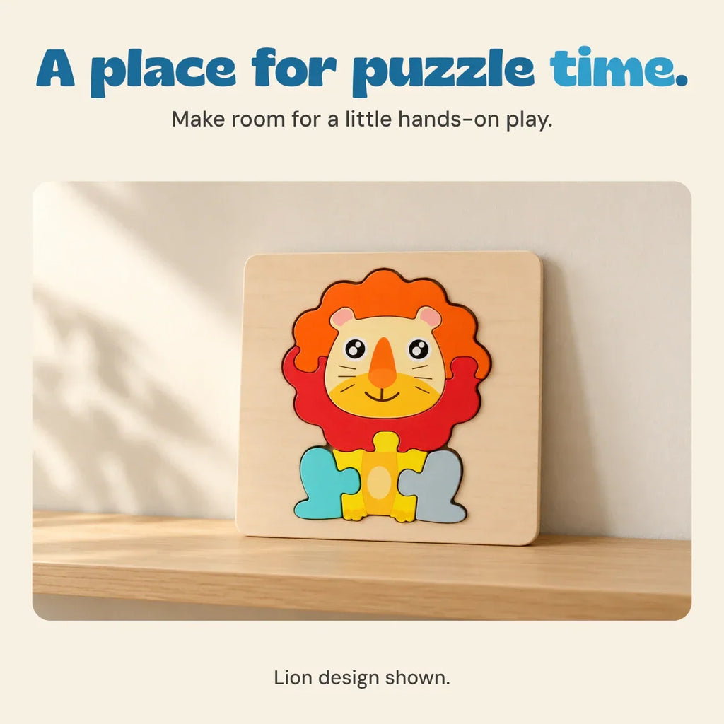 TibaToes™ Shape & Learn Wooden Puzzle