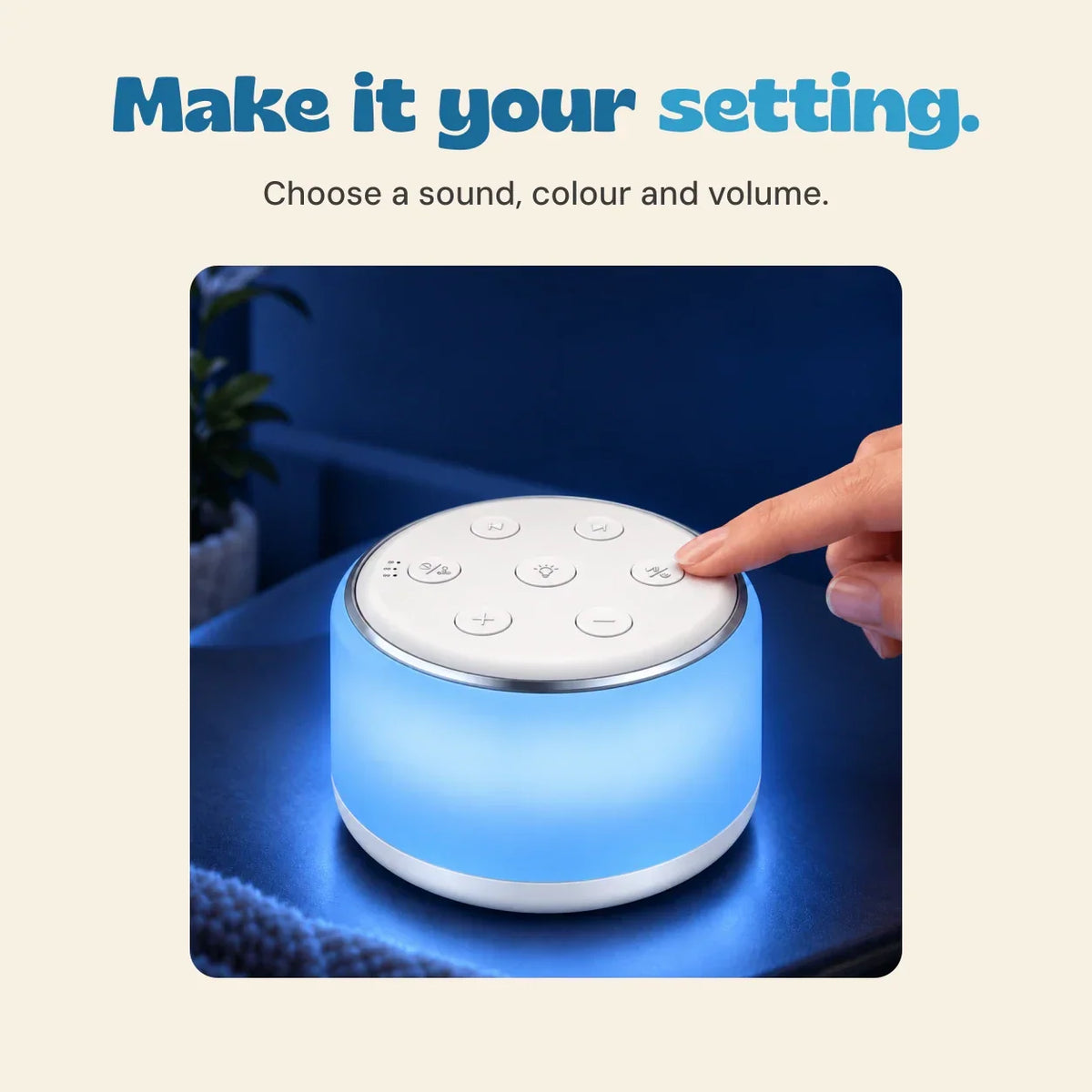 TibaToes™ SleepyGlow White Noise Machine