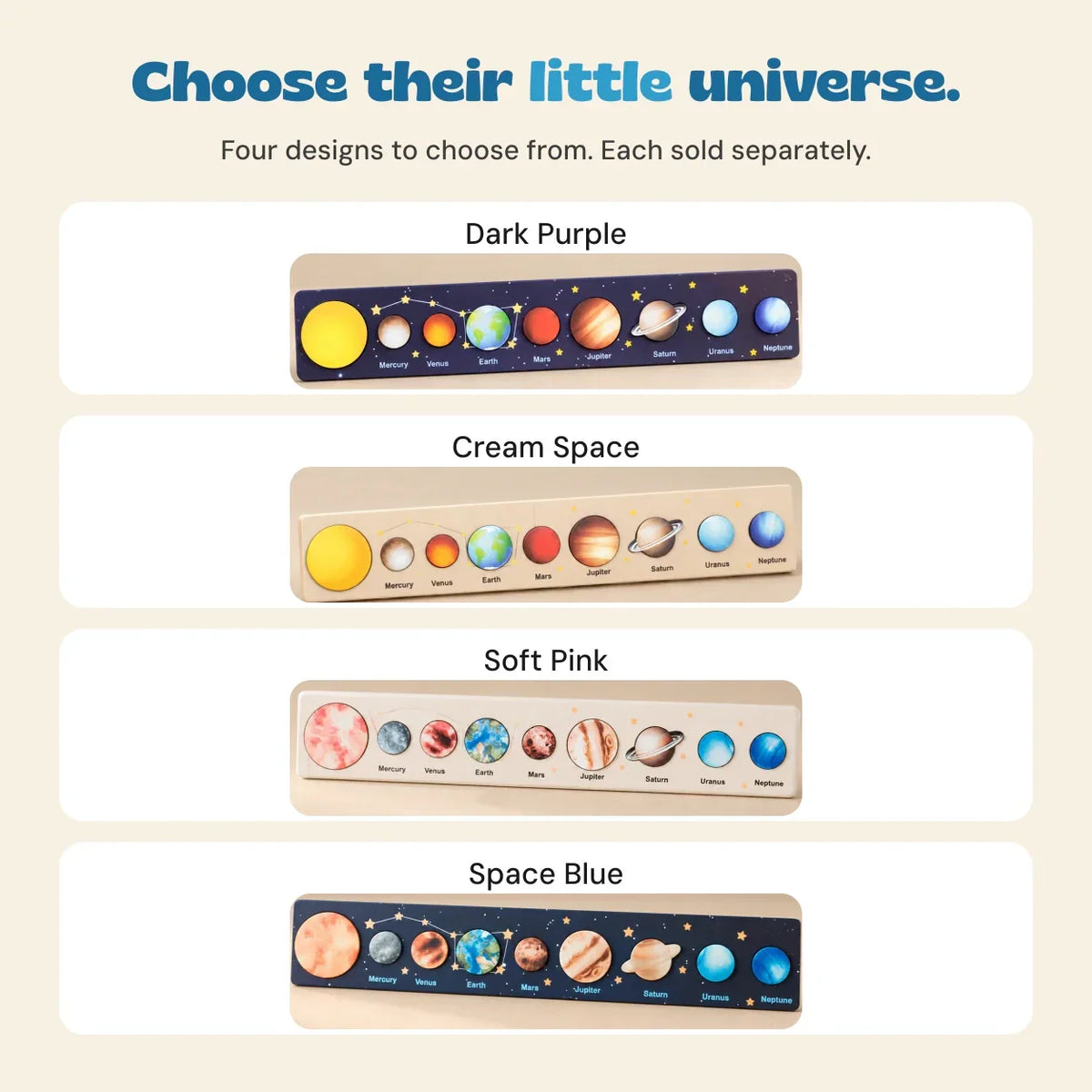 TibaToes™ Solar System Puzzle Strip