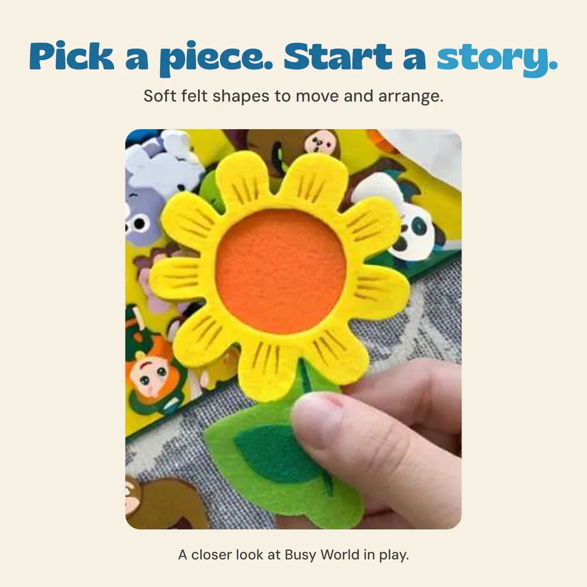 TibaToes™ StoryScape Felt Activity Board